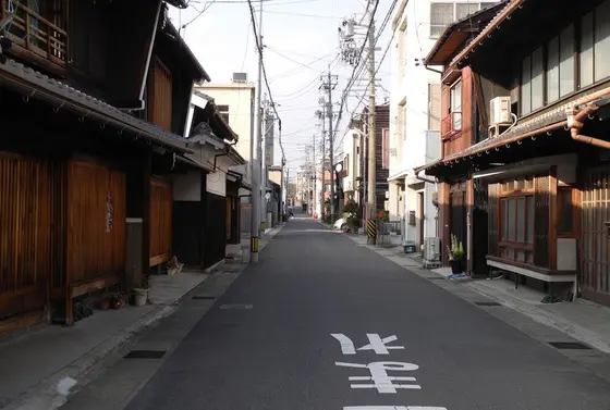 古い建物が並んでいる地域