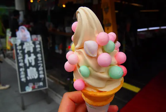 美味しいよ！おいりソフトクリーム