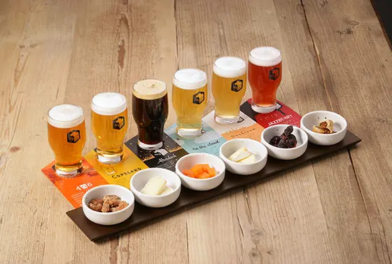 ビールの飲み比べ