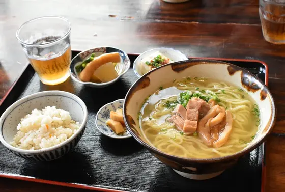 ソーキそばセット