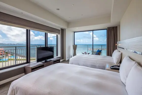 部屋からは海が見えます♪