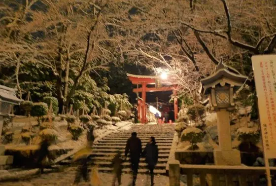 冬には幻想的な風景がみられます