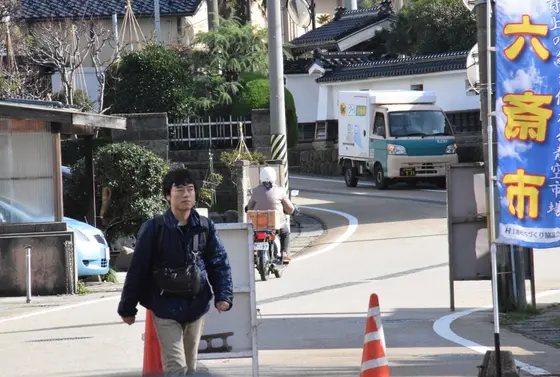 お城山に向かう道