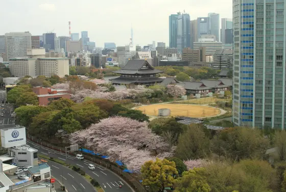 芝公園敷地内にあるホテル