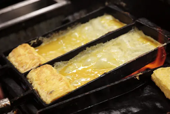 大きな卵焼き専用の長い鍋！