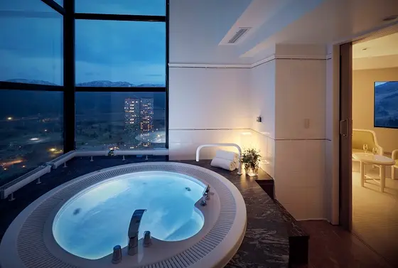 絶景ジェットバスでクールダウン