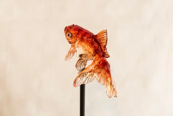 展示の飴細工