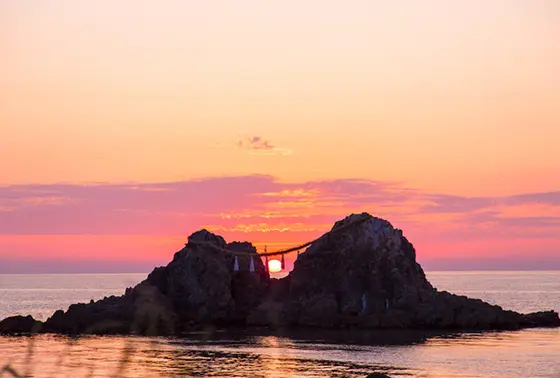 夕日が美しい！