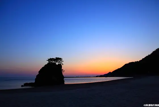 夕焼けも綺麗。