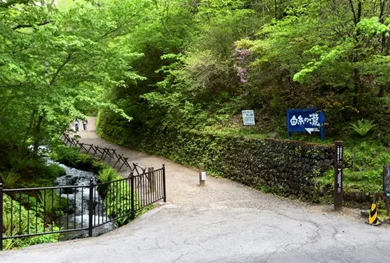 駐車場からの遊歩道