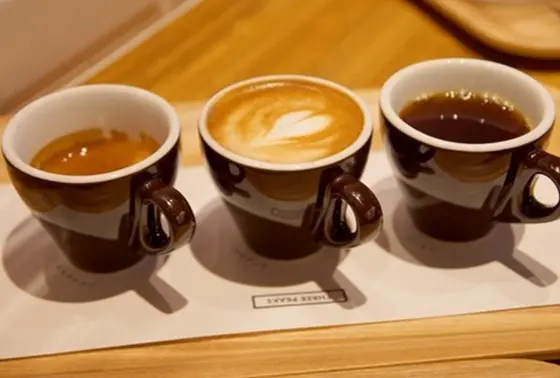 珍しいコーヒー飲み比べ