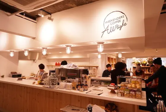 お店の中にあるカフェ