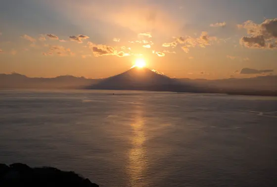 幻想的な富士山