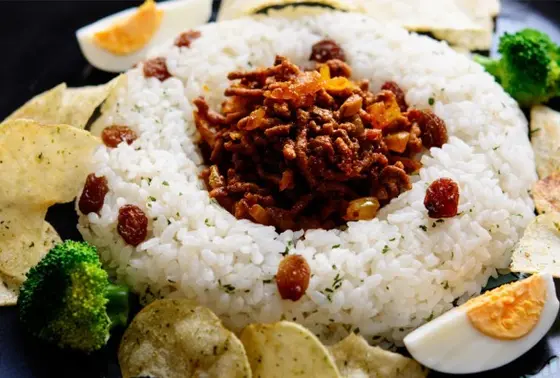 牛挽肉のテン・テラ風キーマカレー