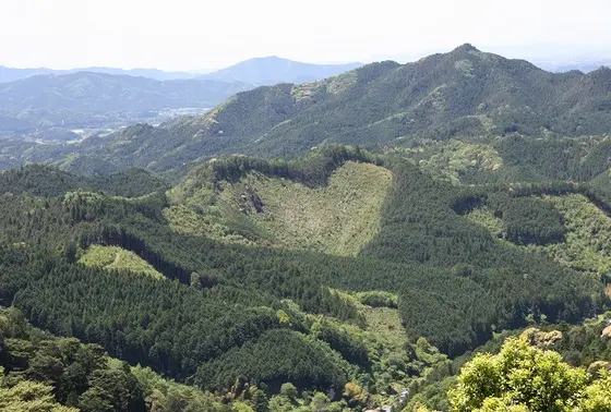 ハート型の山