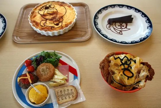 ドラえもんカフェで可愛いランチ♪