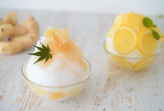 🍧「ハニージンジャーかき氷」＆「ハニーレモンかき氷」