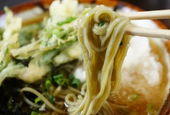 明日葉の天婦羅が美味しい！