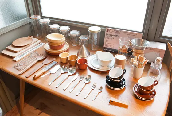 食器もオシャレ。