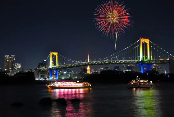 夜景をバックにお酒が飲める