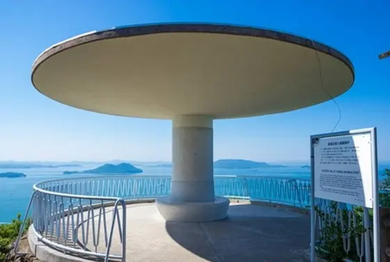 北嶺の遊鶴亭（ゆうかくてい）展望台