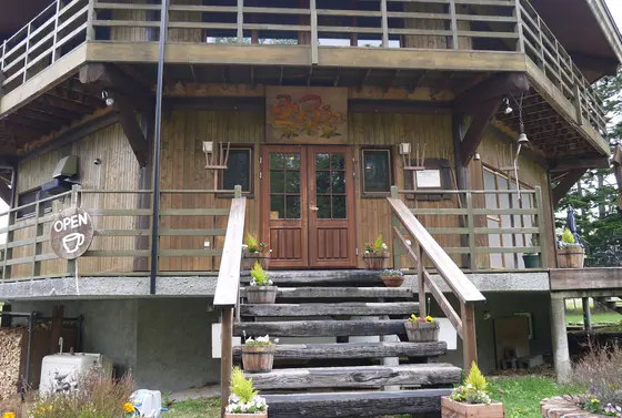 まき割り体験もできるよ