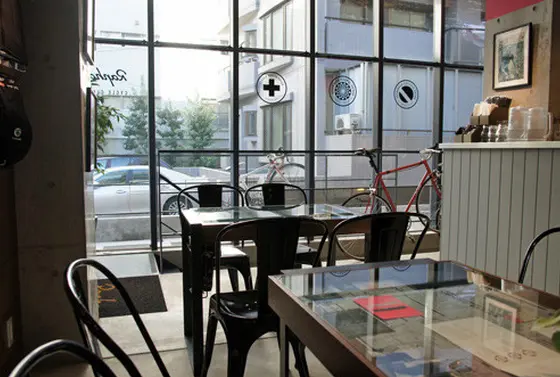 店内に自転車持ち込み可