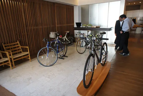 店内に自転車持ち込み可