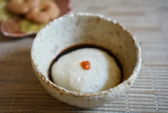 蕎麦がきで箸休め