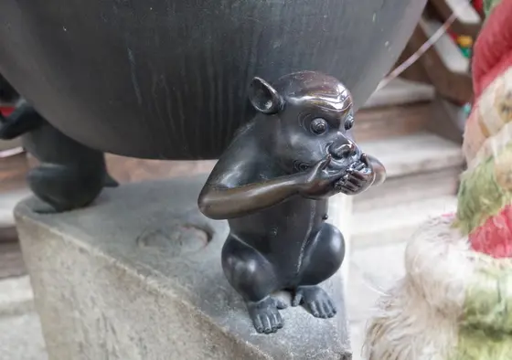 こんなところにもお猿！
