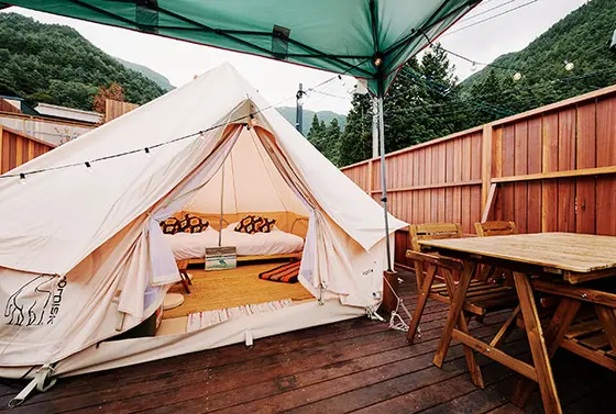 テントで⛺️ゆったり