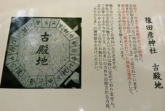 古殿地(方位石)について