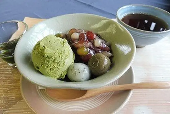 抹茶あんみつ
