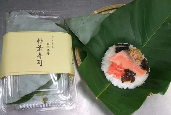 東白川の郷土料理「朴葉寿司」