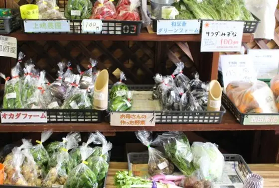 新鮮な地元のお野菜販売
