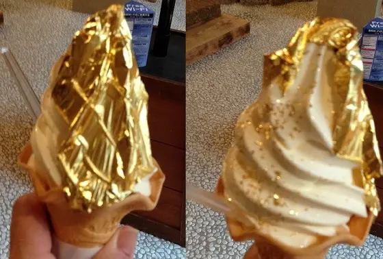 金箔ソフトクリーム