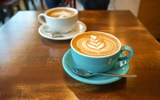 たっぷりのカフェラテ