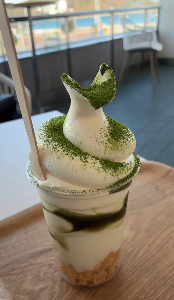 抹茶プリンソフト