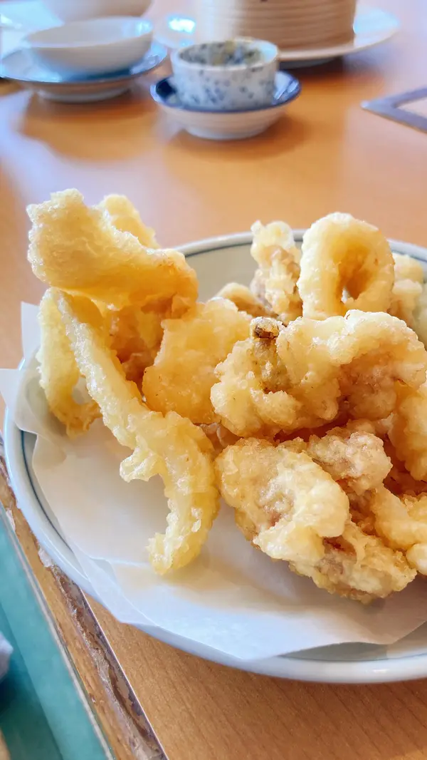 いか下足の天ぷらできあがり💓