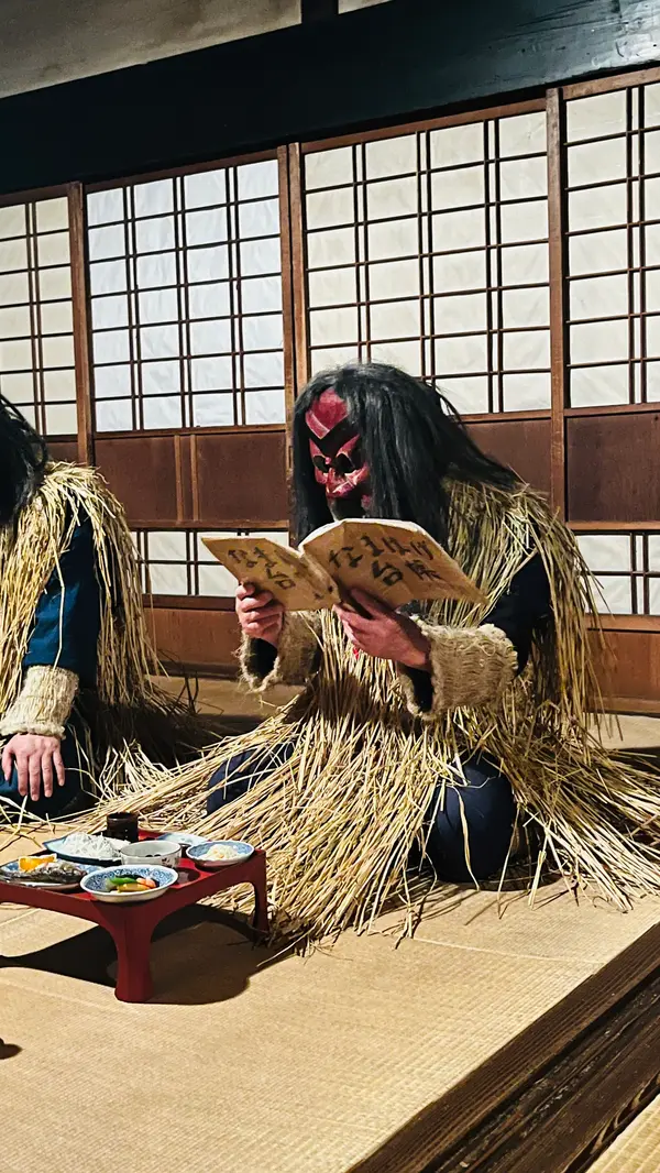 なまはげ台帳を見ながら主人と問答します。