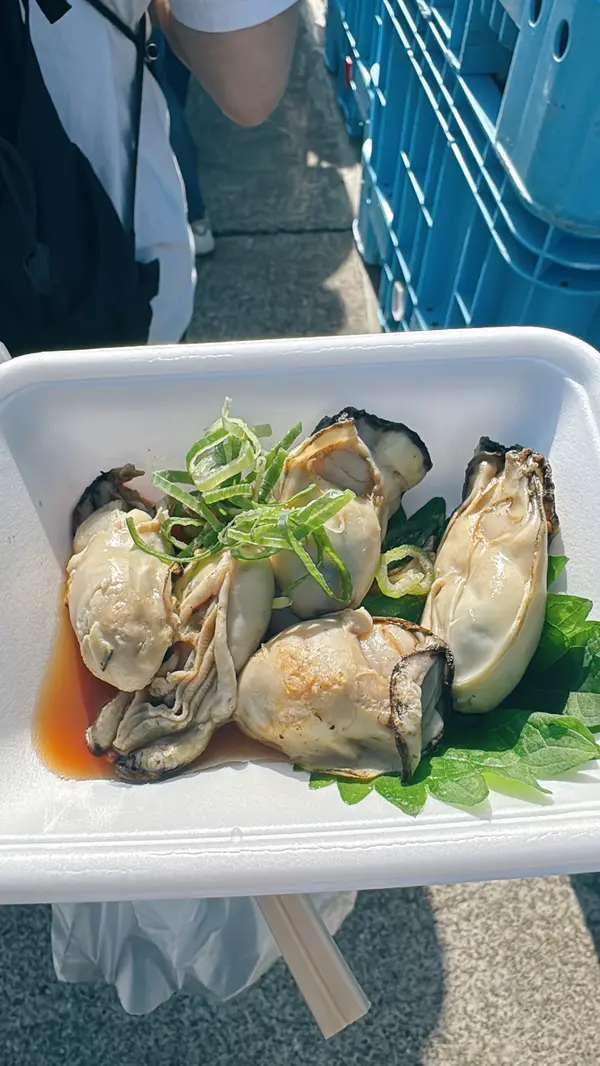 蒸し牡蠣