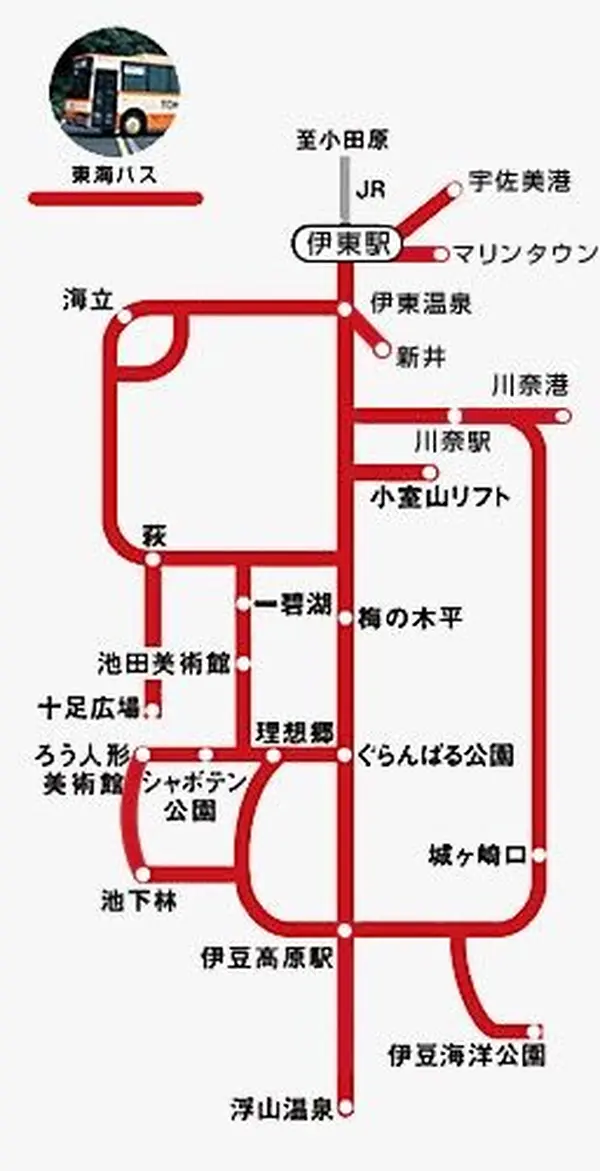 東海バスフリー区間