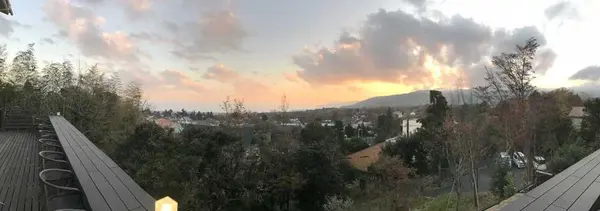 テラスからは海と山⛰の絶景です