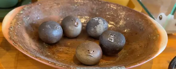 ステラ玉（備前焼）