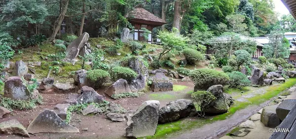 早雲寺の北條幻庵作の枯山水