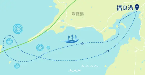 クルーズ船航海ルート