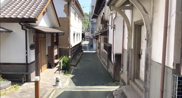 尾道のような路地で楽しい🙃