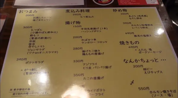 その他メニュー