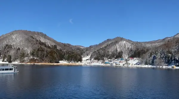 雪景色に囲まれてとっても綺麗