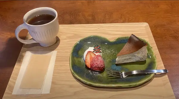 コーヒーとチーズケーキ